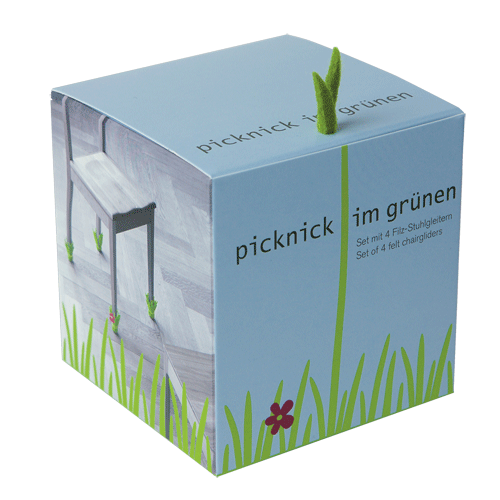 PICKNICK IM GRÜNEN Filzgleiter für Stühle